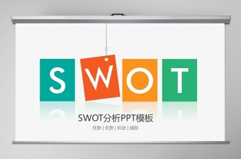 swot分析实用ppt模板幻灯片