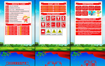 2019安全生产宣传挂画