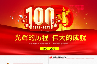 《百炼成钢中国共产党的100年》观后感ppt