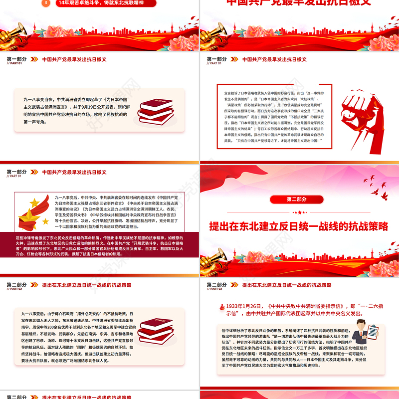 1931-1945中国共产党领导下的东北抗日斗争PPT微党课