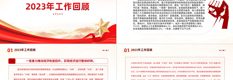 党政风2024安徽省政府工作报告PPT课件模板下载