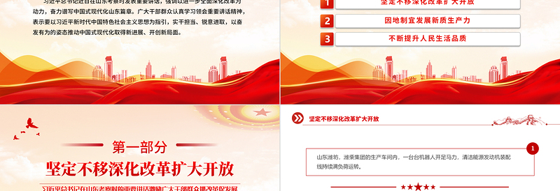 2024迈出新步伐展现新作为PPT党建风总书记在山东考察时的重要讲话微党课