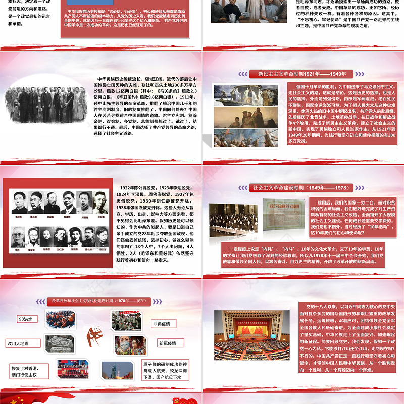 2021坚定理想信念践行初心使命争做新时代合格共产党员PPT七一党课建党100周年专题微党课