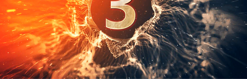 原创冲击波震撼5秒倒计时视频开场片头PPT-版权可商用