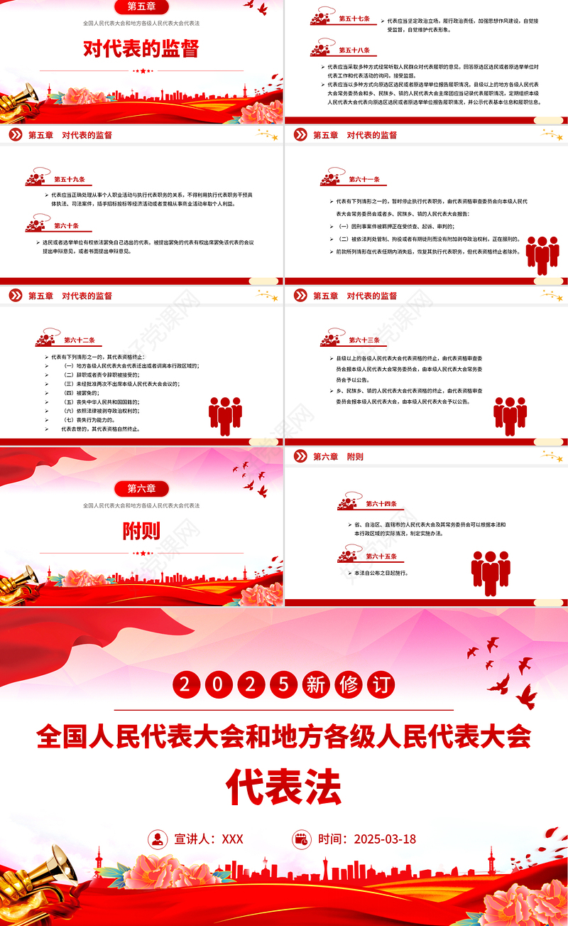 2025新修订《全国人民代表大会和地方各级人民代表大会代表法》PPT法律法规课件