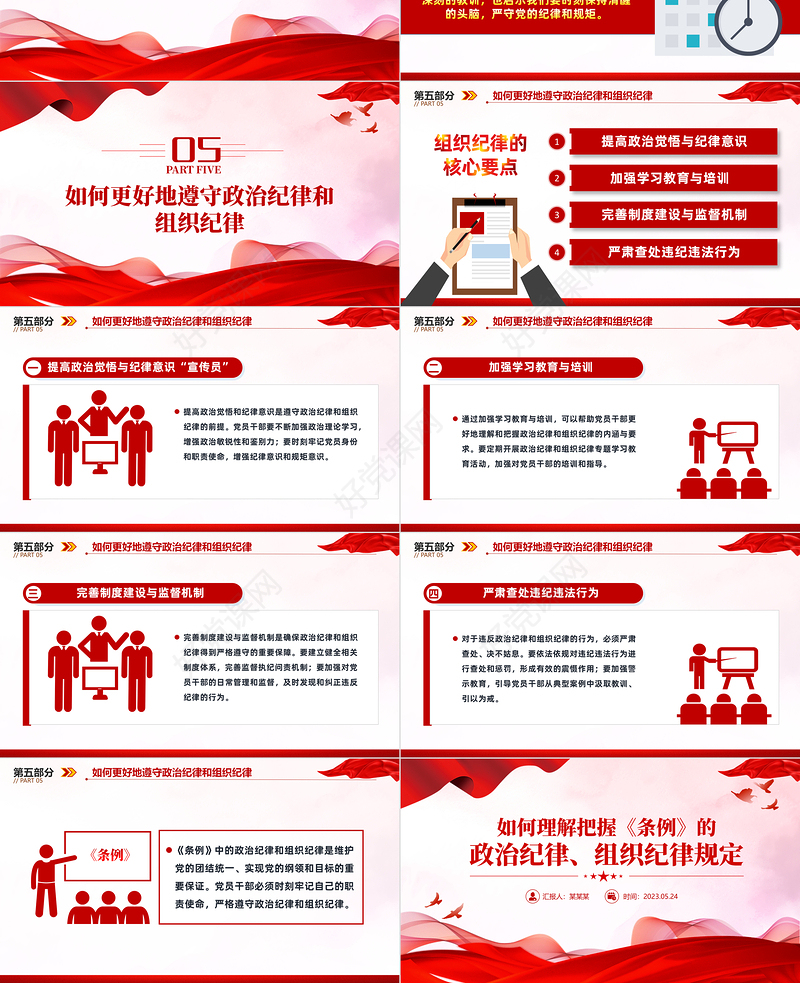 2024如何理解把握《条例》的政治纪律组织纪律规定PPT下载