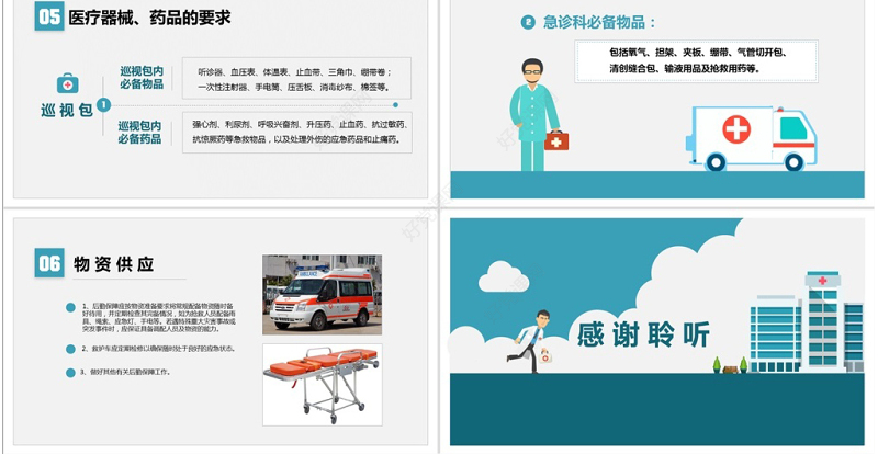 医院突发事件安全应急处理预案PPT模板