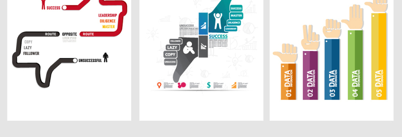 PPT信息数据图形装饰元素