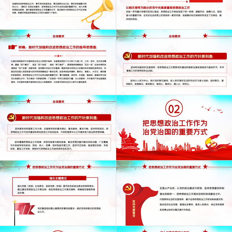 2021关于新时代加强和改进思想政治工作的意见PPT