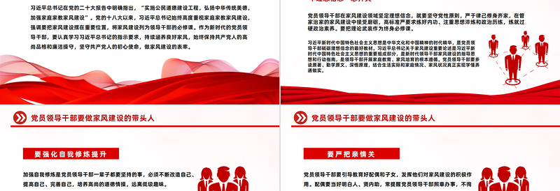 加强新时代党员干部家风建设PPT坚守共产党人的初心使命争做家风建设的带头人党课下载
