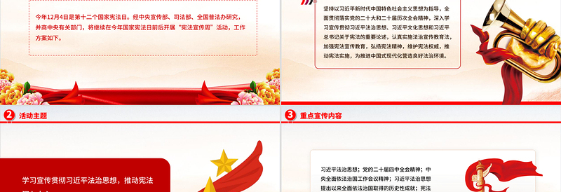 精品2025年全国“宪法宣传周”工作方案PPT课件下载