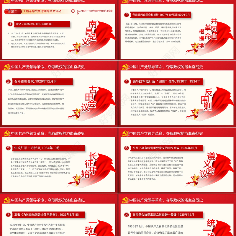 峥嵘百年光辉历程PPT红色大气风热烈庆祝中国共产党成立101周年七一建党节党史教育专题党课课件模板