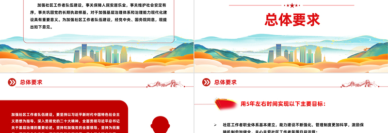 党政风关于加强社区工作者队伍建设的意见加强基层治理PPT下载