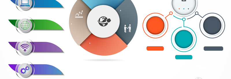 图表PPT元素矢量图标图形-含多个ppt元素