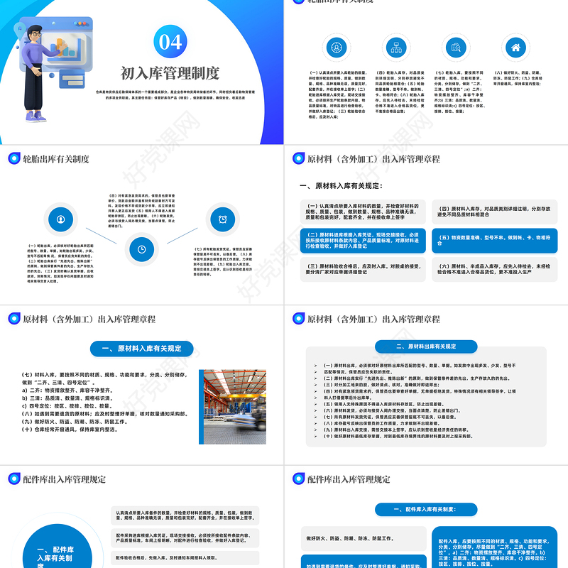 2023仓库管理制度及库房现代化管理PPT简约商务风仓库管理制度课件模板