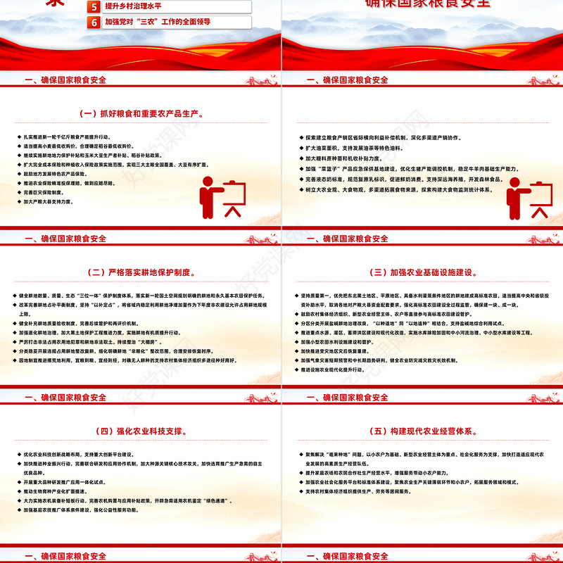 2024年中央一号文件PPT红色关于学习运用千村示范万村整治工程经验有力有效推进乡村全面振兴的意见党课课件