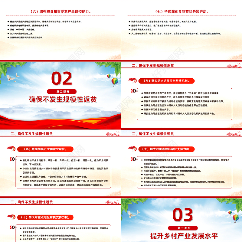 2024年中央一号文件PPT红色关于学习运用千村示范万村整治工程经验有力有效推进乡村全面振兴的意见党课课件