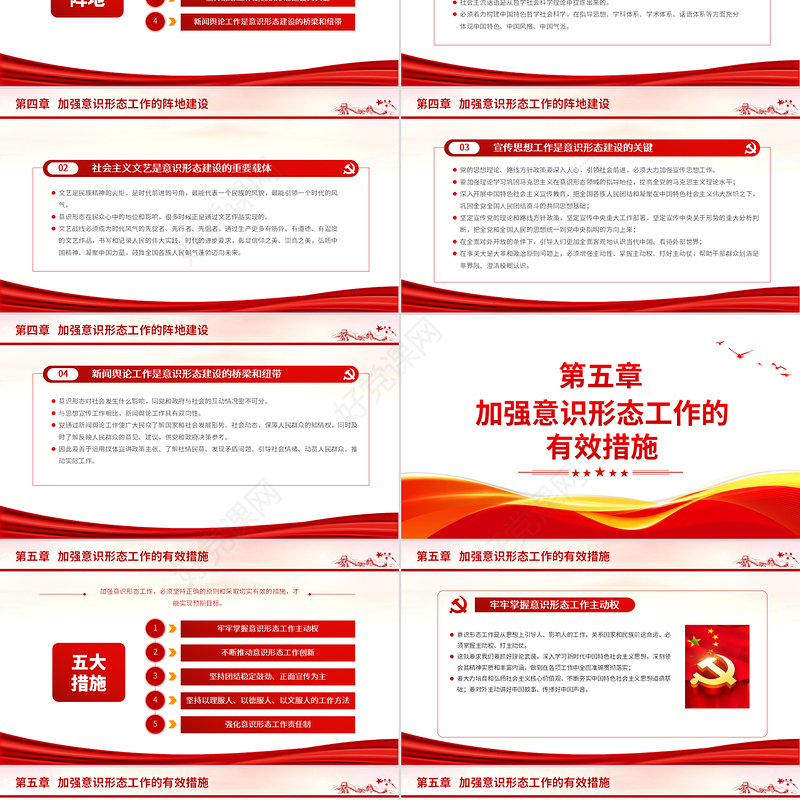 坚定不移做好新时代意识形态工作PPT识形态专题红色微党课模板