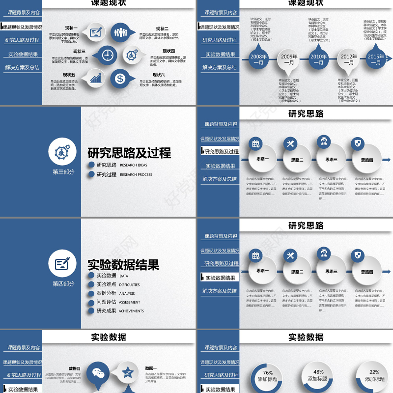 框架完整的论文答辩课题汇报PPT大气严谨规范答
