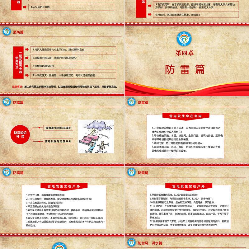 2021全国防灾减灾日PPT512安全应急知识宣传教育PPT模板