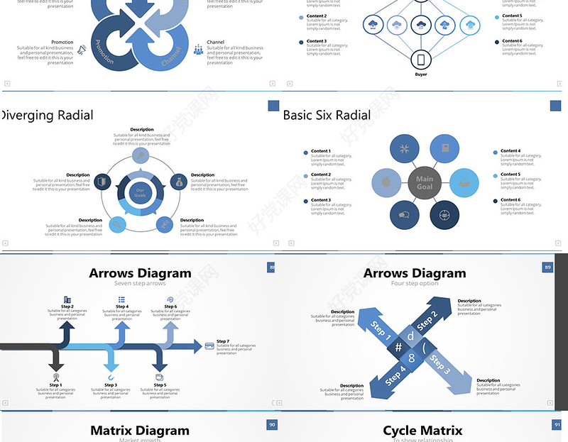 原创商务企业流程图鱼骨流程时间线-版权可商用