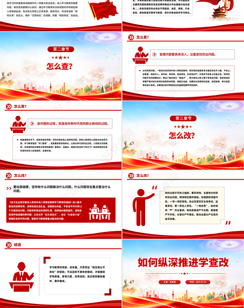 2025主题教育如何纵深推进学查改PPT课件下载