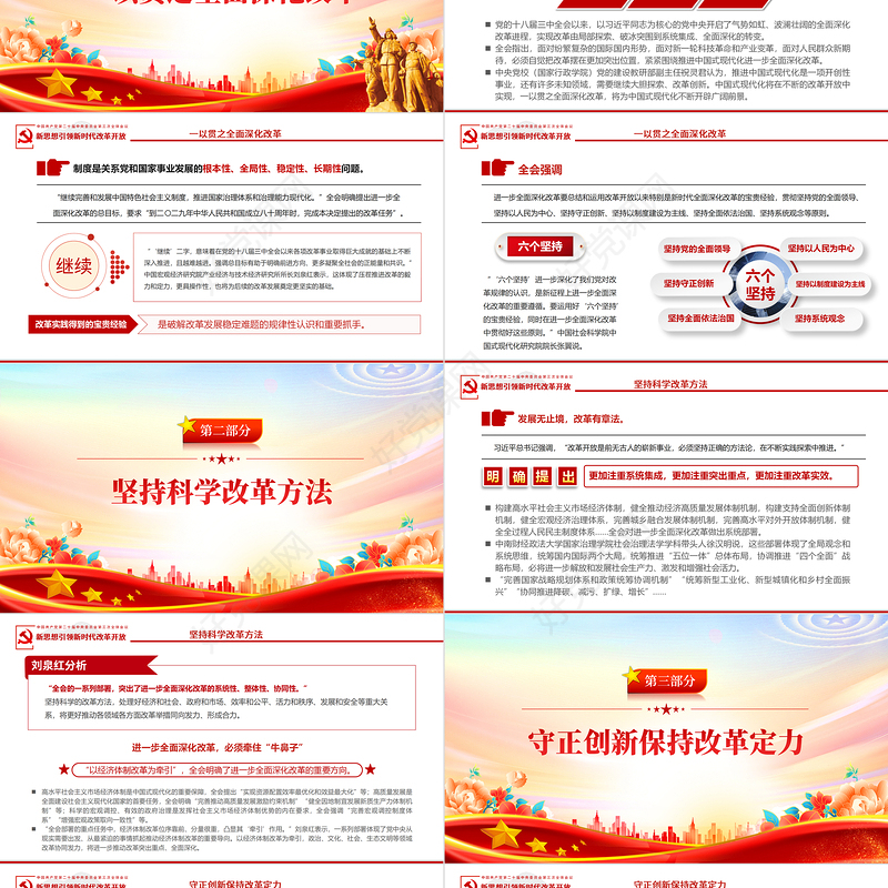 2024从党的二十届三中全会部署看进一步全面深化改革走向微党课PPT下载