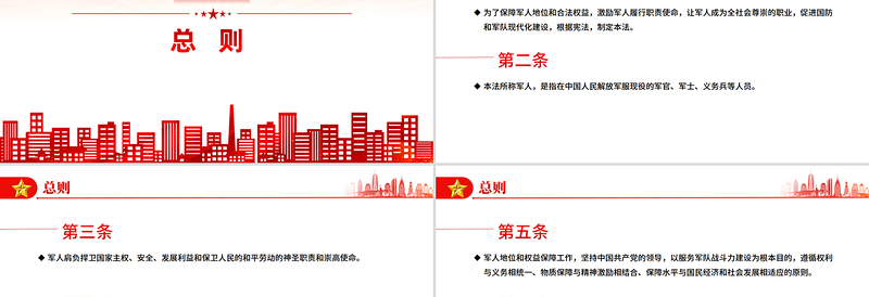 党政风《军人地位和权益保障法》全文PPT课件