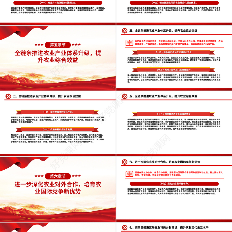 红色精美《加快建设农业强国规划（2024－2035年）》PPT课件