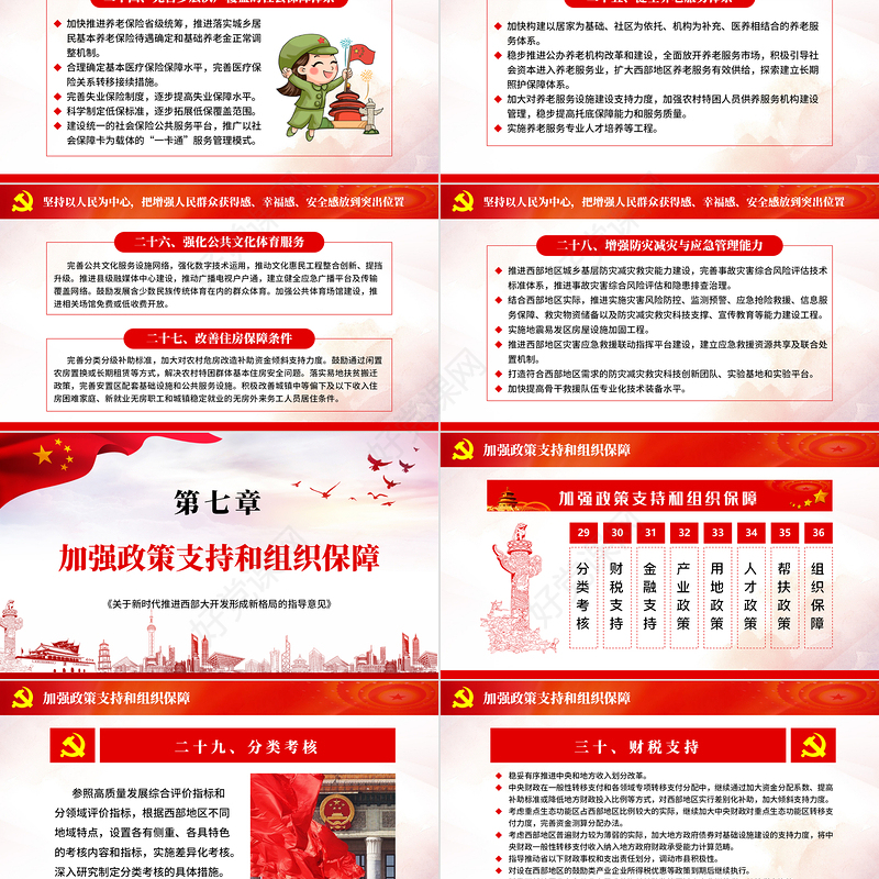 党课学习关于新时代推进西部大开发形成新格局的指导意见PPT