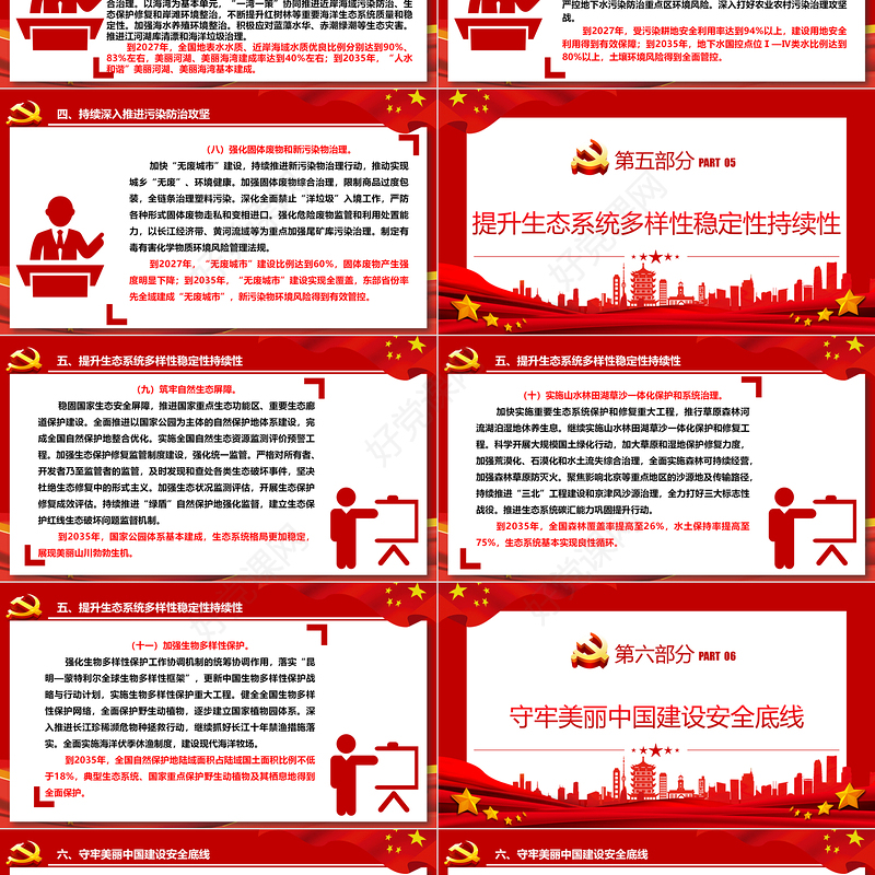 中共中央国务院关于全面推进美丽中国建设的若干意见ppt党政风全面推进美丽中国建设专题课件