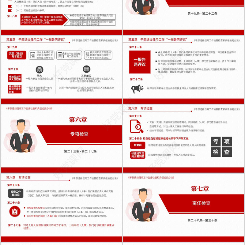 原创干部选拔任用工作监督检查和责任追究办法-版权可商用