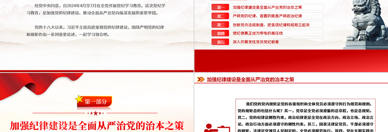 总书记强调关于严明党的纪律和规矩的重要论述PPT下载