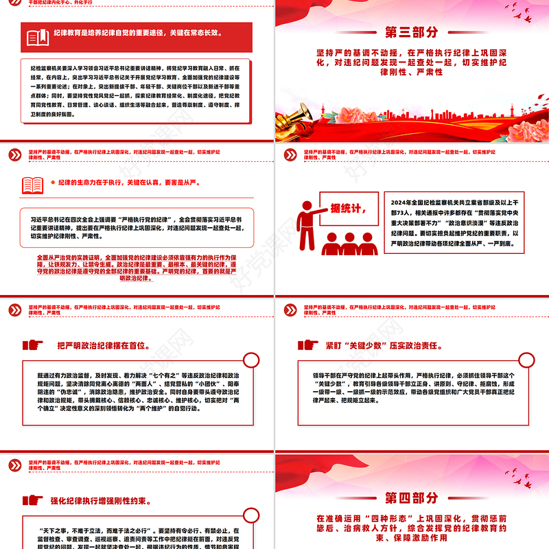 全面加强党的纪律建设PPT纪检监察党课课件