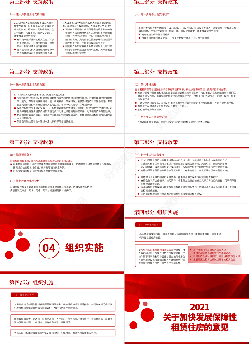 2021关于加快发展保障性租赁住房的意见PPT专题课件模板
