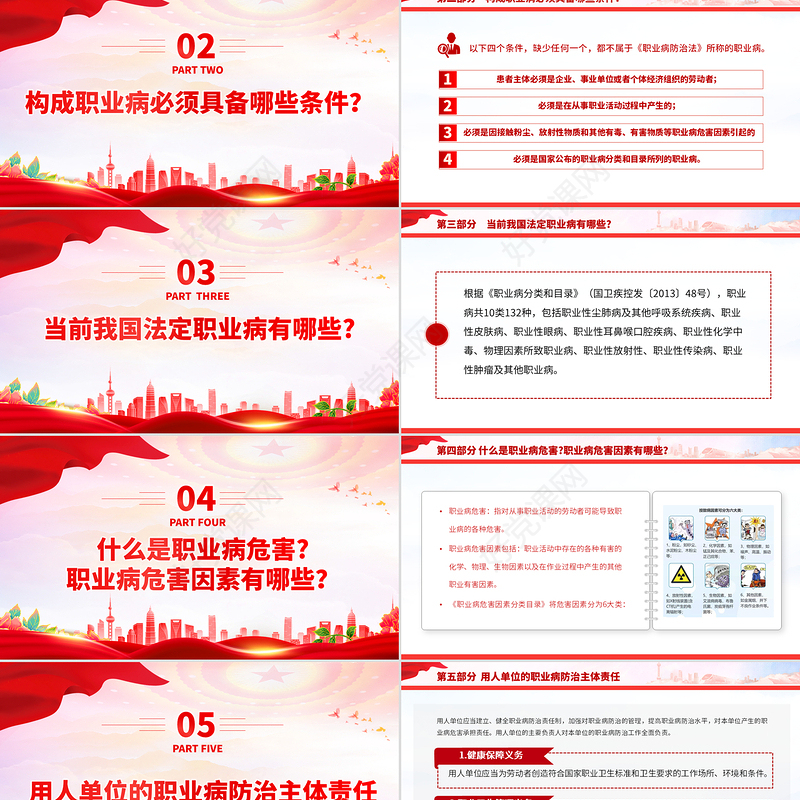 精美大气2025职业病防治法宣传周PPT关爱劳动者心理健康课件