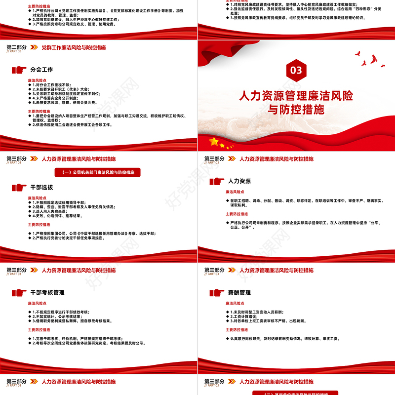 国企关键环节重点岗位213个廉洁风险点及防控措施汇总廉洁从业PPT课件