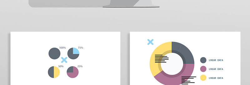 数据步骤图表PPT图表元素