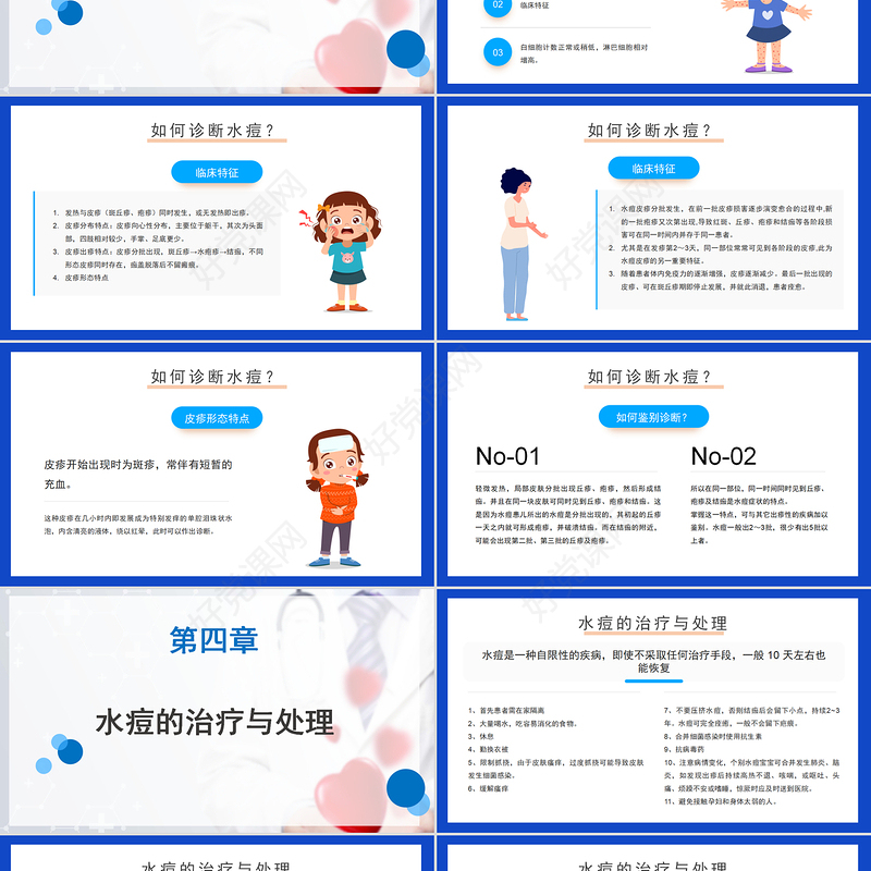 2022水痘预防知识科普PPT简约清新医疗护理培训通用PPT模板