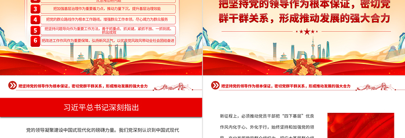 2023四下基层PPT简洁实用学习四下基层的深刻启示深入践行以人民为中心主题教育微宣讲