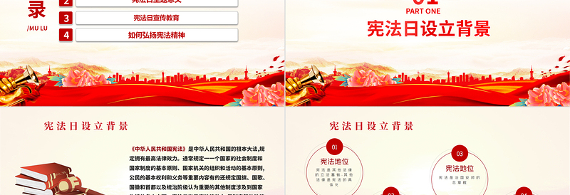 增强全社会的宪法意识PPT大气简洁弘扬宪法精神维护宪法权威党员干部宣传教育党课课件