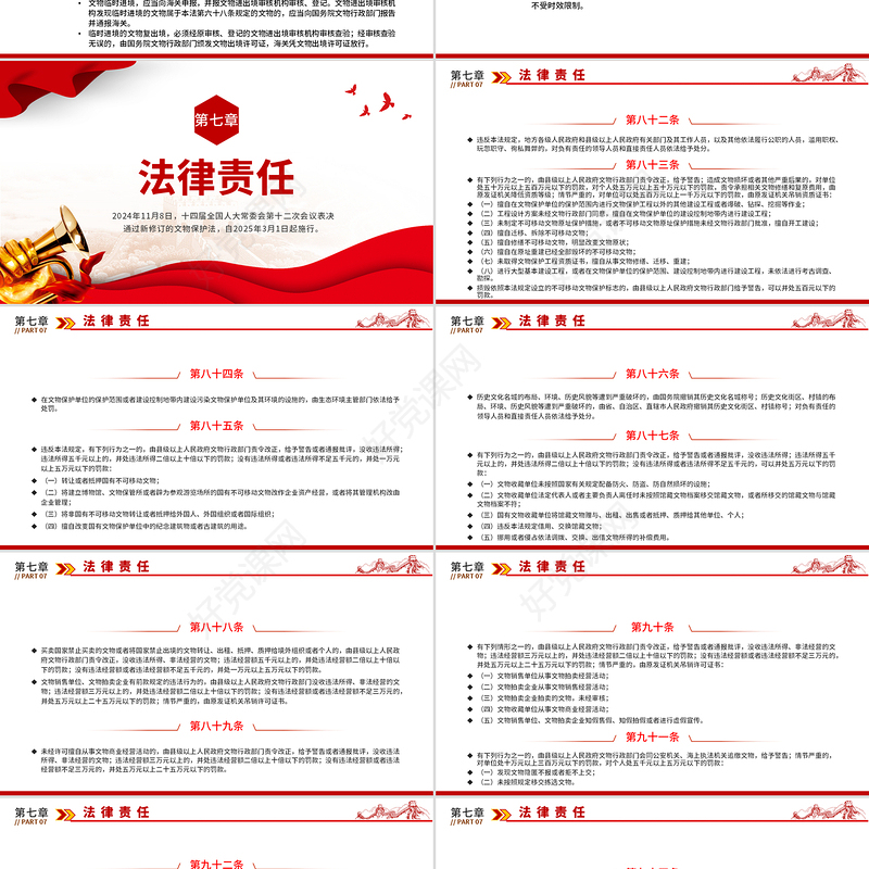 2025新修订《中华人民共和国文物保护法》全文PPT课件