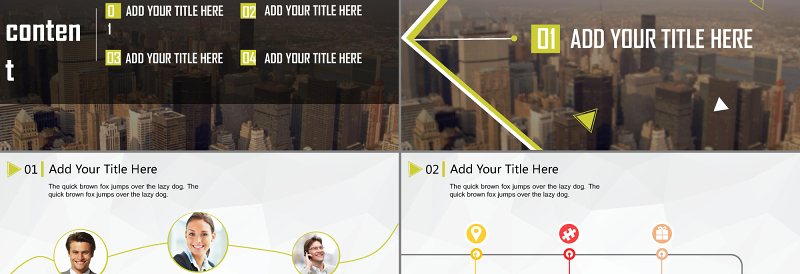 2017唯美城市风景年终汇报PPT模板