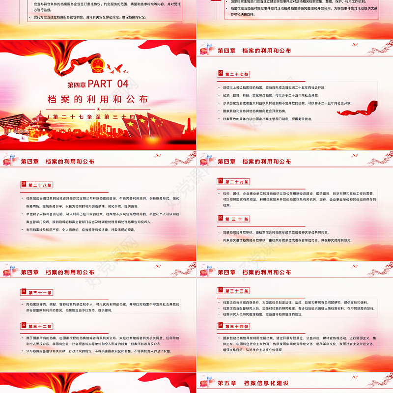 学习《中华人民共和国档案法》PPT模板