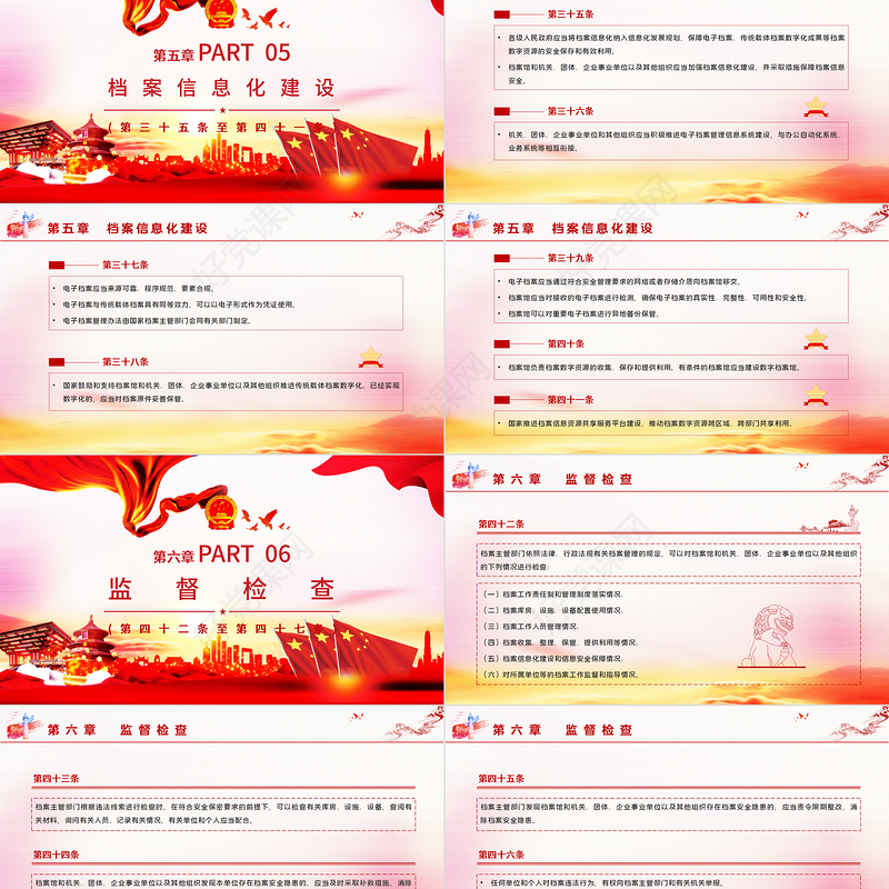 学习《中华人民共和国档案法》PPT模板