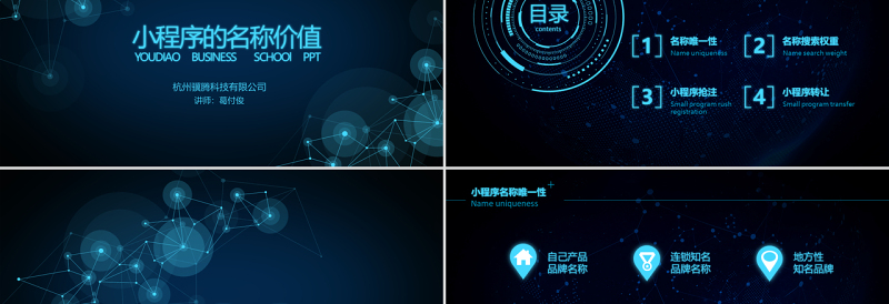 原创小程序的名称价值PPT
