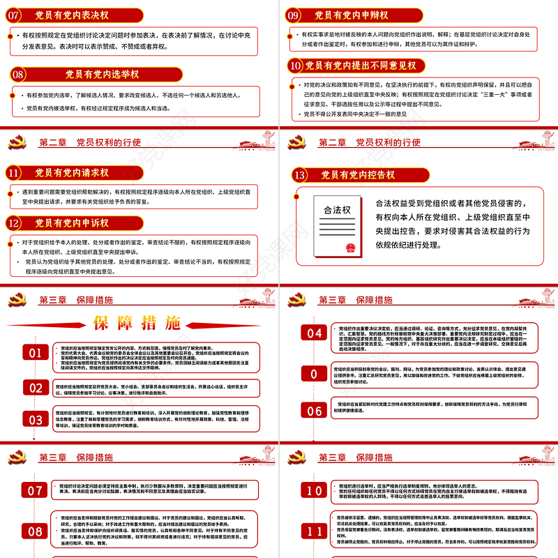 中共中央印发《中国共产党党员权利保障条例》PPT目标含文档