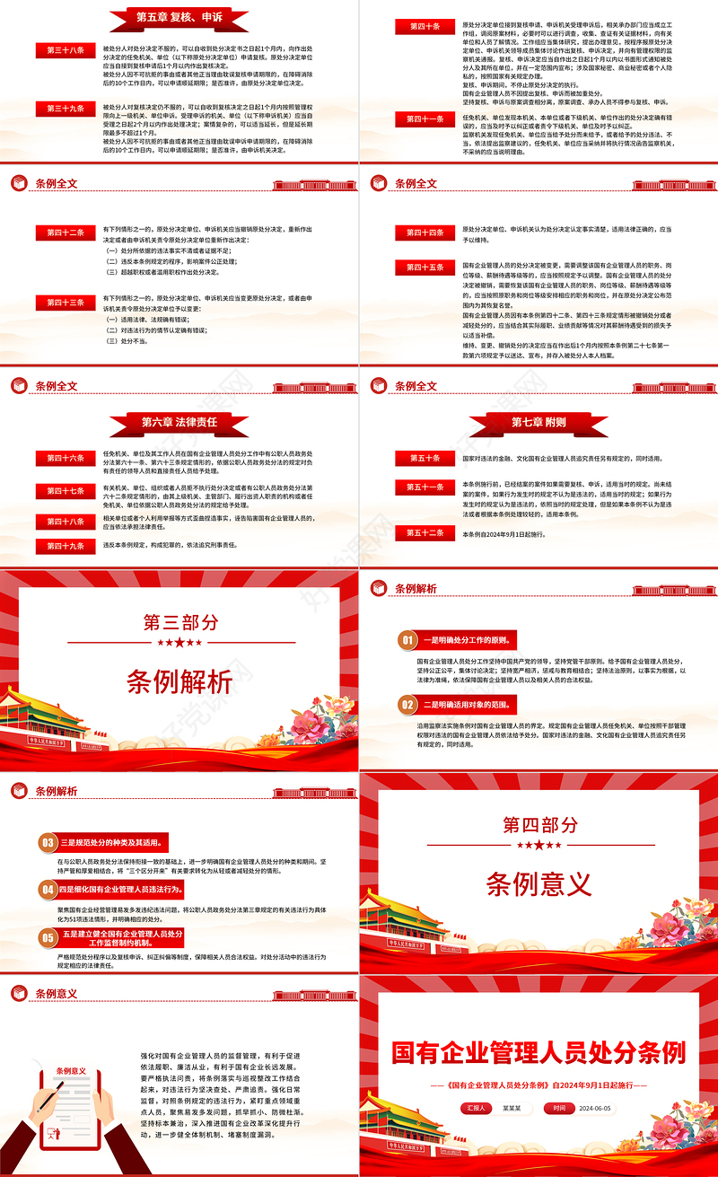 解读《国有企业管理人员处分条例》PPT党课课件