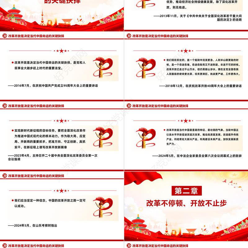 2024总书记这样擘画全面深化改革开放党课PPT课件