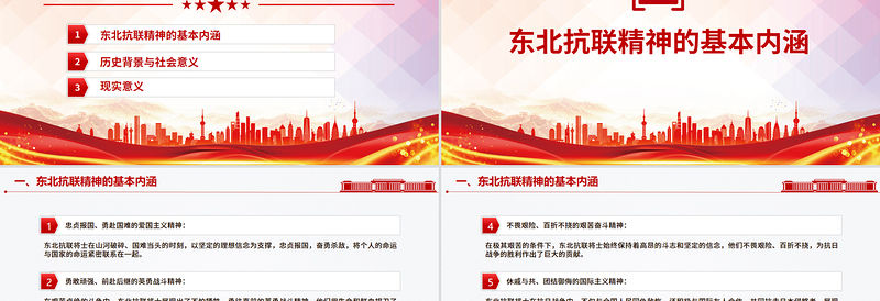 重温东北抗联精神PPT中国共产党人的精神谱系党课